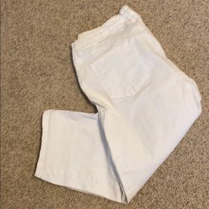 White Denim Capris